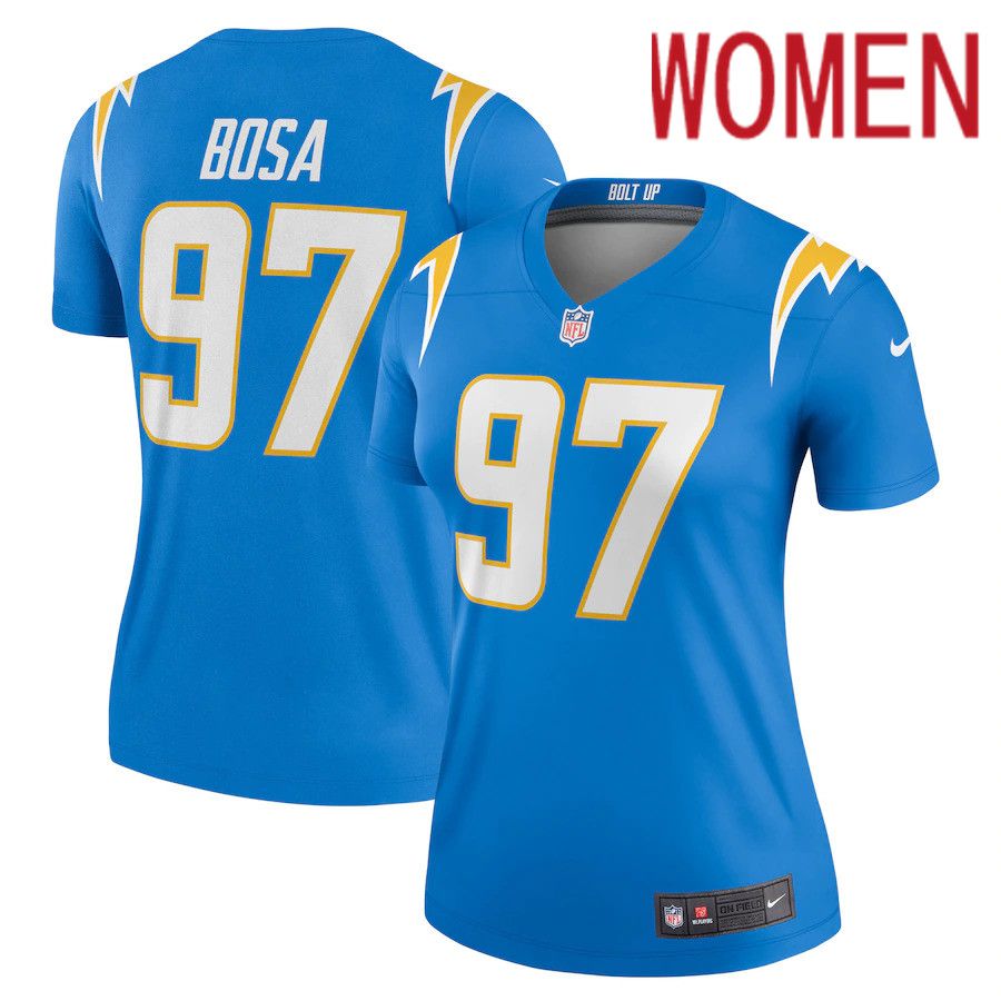 Women Los Angeles Chargers 97 Joey Bosa Nike Powder Blue Legend NFL Jersey